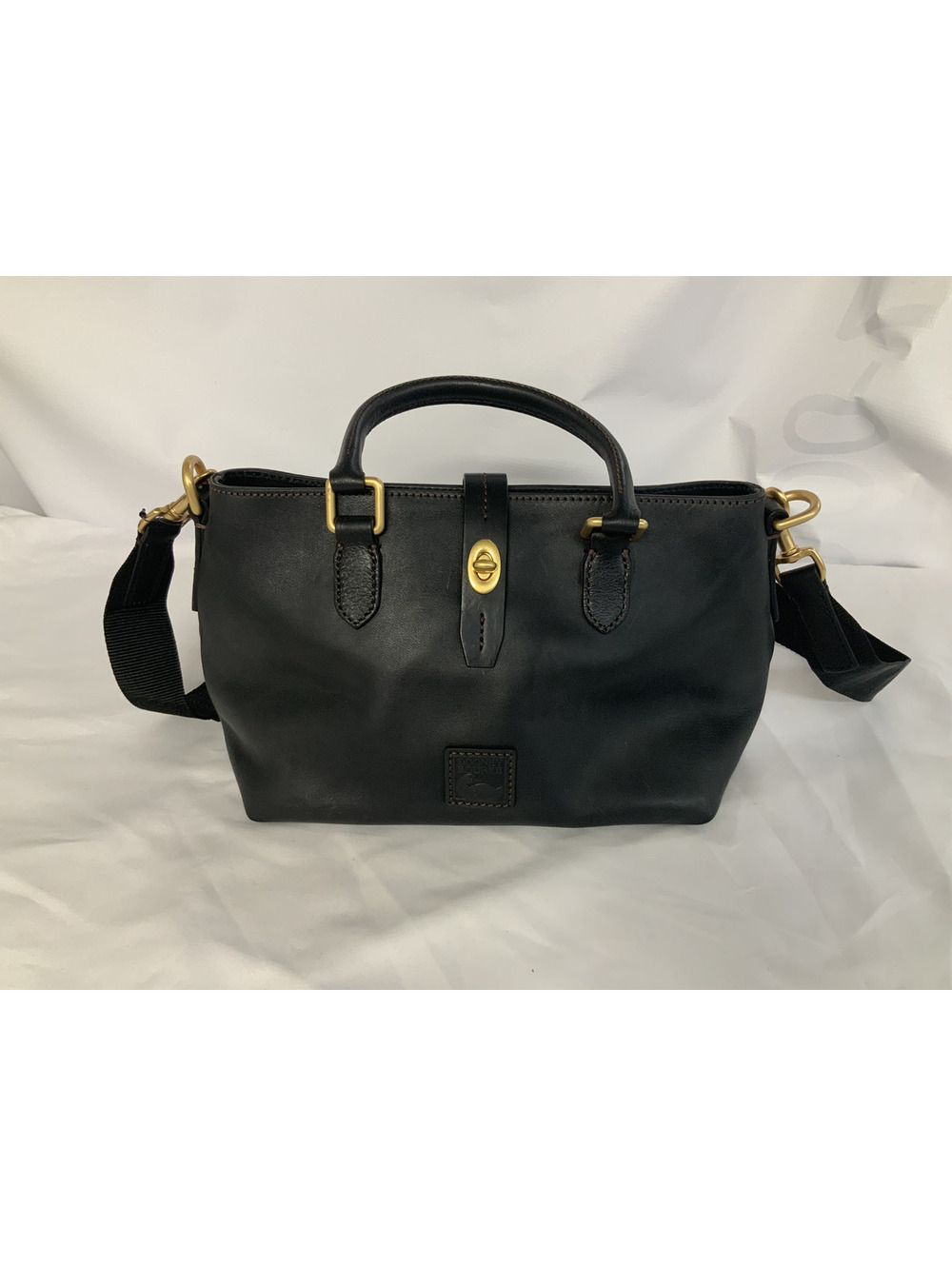 DOONEY AND BOURKE LEATHER SATCHEL-ADJUSTABLE STRAP